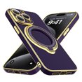 thumbnail image 5 of Innens Case with Built-in Lens Protector for iPhone15/15 Plus/15 Pro/15 Pro Max Magnetic Plating Cover, Purple, 5 of 15