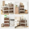 thumbnail image 6 of Costway 6 Pack Stackable Storage Bins with Lids 54 Gallon Collapsible Plastic Container Box, 6 of 9