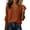 Orange, variant on Women's Wrap Front V Neck Shirt Long Sleeve Lightweight Textured Blouse Loose Fit Versatile Casual Work Layering Tops Trendy Outfit Purple