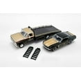 thumbnail image 2 of Smokey Yunick 1970 Ford F-350 Ramp Truck & 1969 Ford Mustang Trans Am, Black and Gold - Greenlight 51341 - 1/64 scale Diecast Model Toy Car, 2 of 5