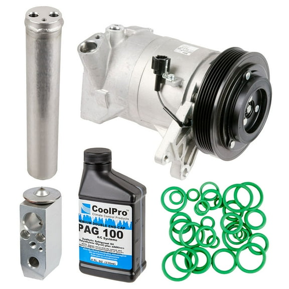AC Compressor & A/C Kit For Nissan Murano 2006 2007 - Includes Drier, Expansion Valve, PAG Oil & O-Ring Seals! - BuyAutoParts