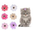 thumbnail image 4 of Pet Hair Bows, Adjustable Cute Dog Topknot Petal Shape With Rubber Bands For Party For Daily Life, 4 of 8