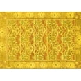 thumbnail image 1 of Ahgly Company Indoor Rectangle Abstract Yellow Modern Area Rugs, 3' x 5', 1 of 4