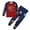 Red, variant on eczipvz Boys pajamas Gamer Baseball & Sports‑Themed Kids' Long Sleeve Top & Pants Sleepwear Pjs,Size 5-6 Years