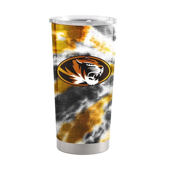 Logo Brands 178-S20T-51 Missouri 20 oz Tie Dye Stainless Steel Tumbler