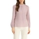 thumbnail image 1 of CAMISA DE CHIFFON CHIC INSPIRADA PARA MUJERES, OFICINA, CUELLO ALTO, MANGA LARGA, BLUSA M ROSA, 1 of 6