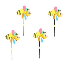 WEUVEB Garden Bee Shape Plastic Lawn Decor Balcony 4Pcs