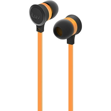Neon Earbud Headphones - iLuv Neon Sound Tangle-Resistant In-Ear Stereo Headphones