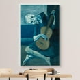 thumbnail image 3 of wall26 Canvas Print Wall Art The Old Guitarist by Pablo Picasso Cultural People Oil Painting Fine Art Traditional Dramatic Multicolor Ultra for Living Room, Bedroom, Office - 24"x36", 3 of 5