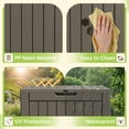 thumbnail image 6 of Homall 40 Gallon Resin Outdoor Storage Box with Lockable Lid Waterproof Resin Deck Box for Patio, 6 of 7