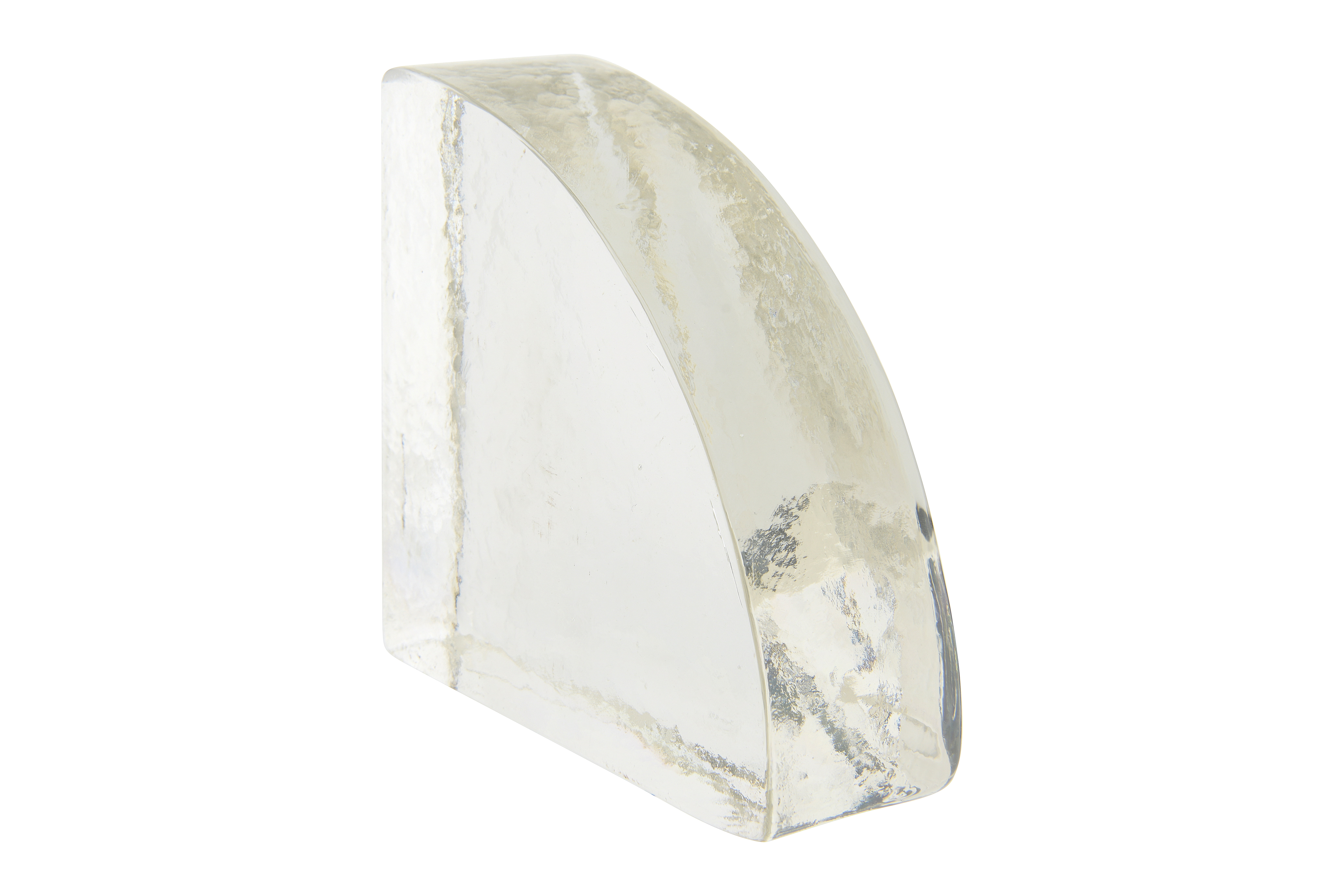 Creative Co-Op Geometric Glass Block Bookend