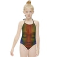 thumbnail image 3 of Tool Band 10000 Days Children's One-piece Swimwear Halterneck Swimsuit Summer Beach Girl's Bathing Suits Breathable Beachwear, 3 of 7