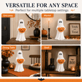 thumbnail image 5 of Diceymbol Halloween Safe Ghost Candy Bowl 14 Inch Pumpkin Treat Holder for Candy Cookies Snacks Trick or Treat Table Decor, 5 of 9