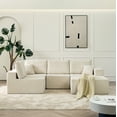 thumbnail image 5 of 139.3" Modular Sectional Sofa,Boneless Couch, No Assembly,Cloud couch with Ottoman & 2 Pillows, Perfect for Living Rooms and Bedrooms Beige, 5 of 9