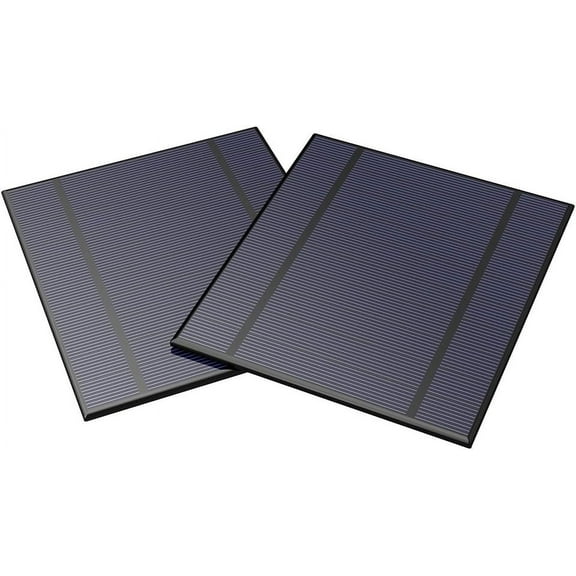 ALLPOWERS 2 Pieces 2.5W 5V/500mAh Solar Panel, DIY Battery Charger Kit, Mini Encapsulated Solar Cell Epoxy for Battery Power LED 130x150mm (Solar Panel Only)