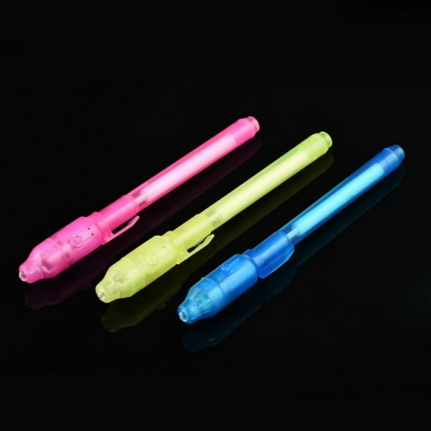 Invisible Ink Spy Pen With Built In UV Light Magic Marker