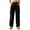 Black, variant on Womens Casual Jeans Pants Female Solid Color Denim Pants Spring Fall Washed Trousers S-2XL