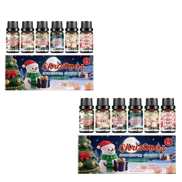 Pisexur Belleza Maquillaje Set de aceites aromáticos navideños de 120 ml, ambiente cálido para el hogar, fragancia fresca y suave.para mujeres y hombres