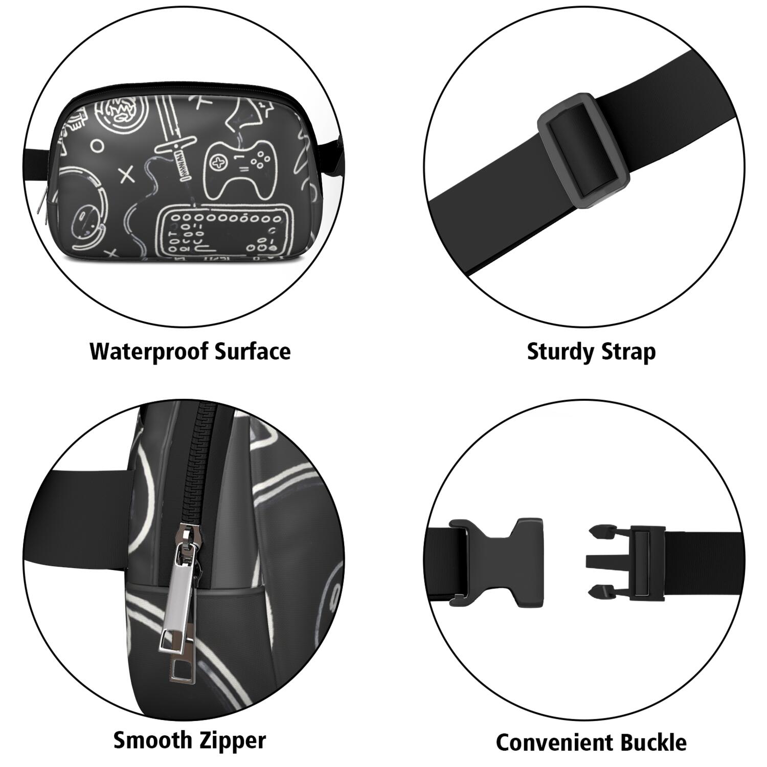 Waist Bag for Sports Enthusiasts Commuters Hands Free Running Belt for Jogging with Adjustable Strap for Outdoors Workout Traveling Game Play Sporty Waist Pack