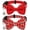Red, variant on 2 Pcs Kitten Bow Tie Collar with Bell Cute Cat Collar for Girl Boy Dogs Breakaway Cat Collars Adjustable Small Puppy Safety Collar Plaid Pet Collar