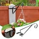 thumbnail image 4 of Xihbxyly Soporte para Cesta Colgante, Soporte de Hierro Resistente, Diseño Inoxidable, Soporte para Maceta de Jardín, para Farol o Carillón de Viento, Decoración de Jardín Al Aire Libre, Fácil Instal, 4 of 5