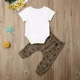 thumbnail image 4 of Douhoow Summer Newborn Baby Boy Fox Print Romper Long Pants Infant 2Pcs Outfits Set 0-18M, 4 of 8