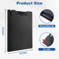 thumbnail image 4 of AGCAN Clipboard Folder, 2 Pack Letter Size Clip Board File Folder, 360 Degree Foldable Binder Clipboards with Pen Holder, Portfolio with Low Profile Clip for Document Office Work Classroom, 4 of 8