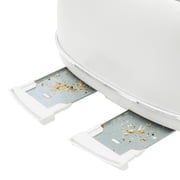 Haden Heritage 4 Slice Wide Slot Toaster & Coffee Maker, Ivory & Chrome