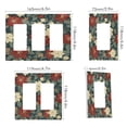 thumbnail image 2 of Yayeee Rocker Switch Wall Plate 1-Gang 4.6"x2.9" Home Decorative Outlet Cover, Christmas Blooms, 2 of 6