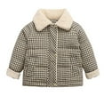 thumbnail image 2 of KYAIGUO Infant Baby Corduroy down Jacket & Coat for Boys Girls Winter Thick Warm down Fleece Jacket Pretty Plaid Fleece Jacket Kids Zipper Outerwear, 2 of 8