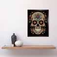 thumbnail image 2 of Old School USA Tattoo Ink Body Art Day Dead Skull Rockabilly Americana 50s Art Print Framed Poster Wall Decor 12x16 inch, 2 of 5