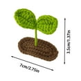 thumbnail image 2 of Cute Hair Accessories Knitted Sprout Hairpins for Women and Girls - Crochet Clips for Hairstyles and Everyday Wear, 2 of 2