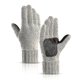 thumbnail image 1 of Winter Knitted Fingerless Gloves Convertible Mittens Flap Cover For Men Women, 1 of 3