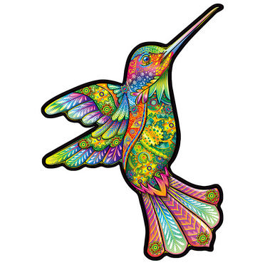 ZYLEGEN 3D Wooden Puzzles for Adults, Hummingbird Wooden Jigsaw Puzzles Model Kit