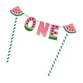 thumbnail image 1 of Pancarta de cumpleaños para bebé, temática de , adornos colgantes, pancarta decorativa de sandía para patio, hogar, decoración shamjiam Bandera de frutas, 1 of 5