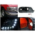 thumbnail image 2 of R8 Style DRL LED Light Strip Headlight Head Lamp Replacement in Black Housing Clear Lens Made For And Compatible With 1997 - 2003 Ford F150 F-150 Expedtion 97 98 99 00 01 02 03, 2 of 2