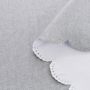 Hiasan PVC Rectangle Tablecloth - 100% Waterproof Oilproof Stain Resistant Wipeable Vinyl Table Cloth for Kitchen Dining and Outdoor Picnic, 54 x 80 Inch, Grey