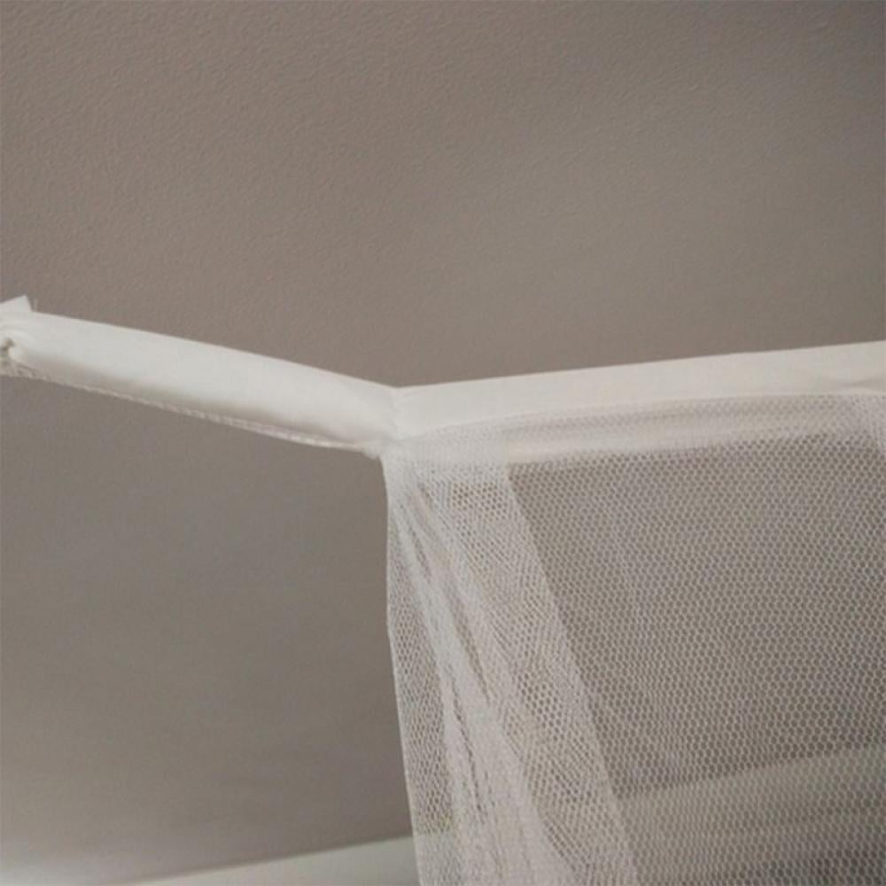 Bunk Bed Curtains，Bed Curtains from Ceiling, Canopy for Full Bed(L190xW210xH240，White )