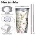 thumbnail image 4 of Pioneer Flower and Butterfly 10oz Tumblers Stainless Steel Tumbler with Lid and Straw,Vacuum Insulated Double Wall Travel Tumbler Cups with Cleaning Brush for Coffee, Tea, 4 of 4