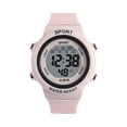 thumbnail image 2 of Resicozy Digital Sports Watch for Womens Mens Waterproof Watch Soft Silicone Strap Wrist Watch Pink One Size, 2 of 4
