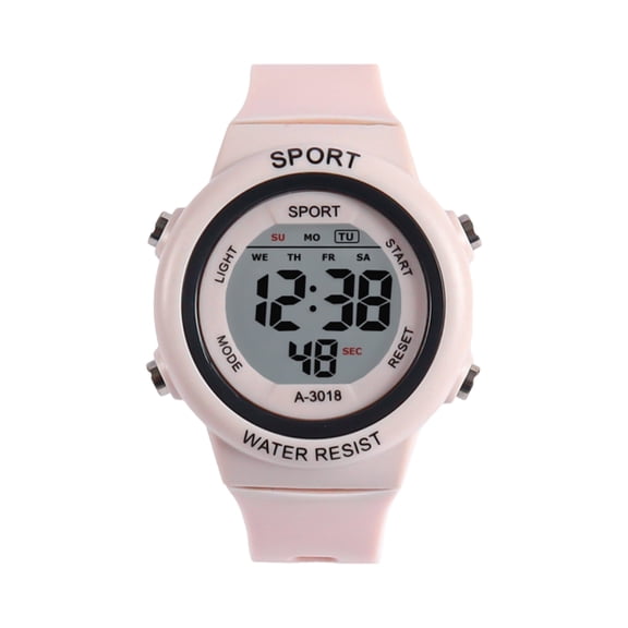 Resicozy Watch for Mens and Womens Digital Sports Watches with Silicone Strap Casual Outdoor Wrist Watch Pink One Size