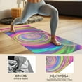 thumbnail image 4 of Colorful Tie Dye Spiral Pattern Hot Yoga Mat Towel Non Slip for Hot Yoga - Quick-Drying Yoga Mat Cover with 4 Corner Pockets with Travel Bag - Hot Yoga Towel Non Slip 70"x26", 4 of 6