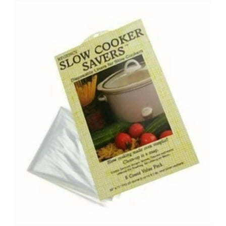 8 Pk Slow Cooker Savers - Disposable Crock Pot Liner - Round / Up To 6.5 Qt Oval