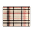 thumbnail image 5 of Yayeee Area Rugs for Living Room 5.2'x4' Non Slip Washable Bedroom Floor Carpet, Black Tartan, 5 of 5