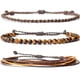 thumbnail image 1 of Nvzi Pulsera de cuerda ajustable hecha a mano con cuentas de piedra natural, 3 piezas A01, 1 of 5