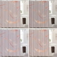 thumbnail image 4 of Delicate Rose Marble Decor Shower Curtain Rose Gold Imitation Polyester Fiber Plastic Rings QuickDrying Waterproof for Bathtubs/Bathroom of Luxury and Glamour (72"x72), 4 of 6
