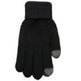 thumbnail image 2 of Yesbay Women Man Winter Soft Knit Touch Screen Gloves Texting Capacitive Smartphone-Black, 2 of 8