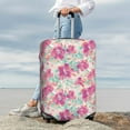thumbnail image 7 of Disketp Purple Watercolor Flowers Elastic Travel Luggage Cover Travel Suitcase Protective Cover For Trunk Case Apply To 18''-32'' Suitcase Cover-Small, 7 of 7