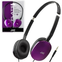 JVC Flats On-Ear Wired Headphones - Flat Foldable Design - 30mm Driver for Powerful Sound - Soft Ear-Pads for Comfort – Steel Headband - Lightweight & Portable - PC/Laptop/Gaming - 3.5mm Slim Plug