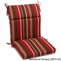 Blazing Needles 22-inch by 45-inch Polyester Patterned Outdoor Seat/ Back Chair Cushion